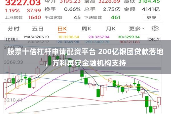 股票十倍杠杆申请配资平台 200亿银团贷款落地，万科再获金融机构支持