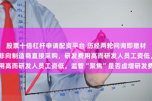 股票十倍杠杆申请配资平台 历经两轮问询即撤材料，采购全流程外协而非向制造商直接采购，研发费用高而研发人员工资低，监管“聚焦”是否虚增研发费用