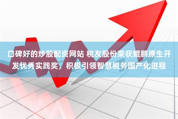 口碑好的炒股配资网站 税友股份荣获鲲鹏原生开发优秀实践奖，积极引领智慧税务国产化进程