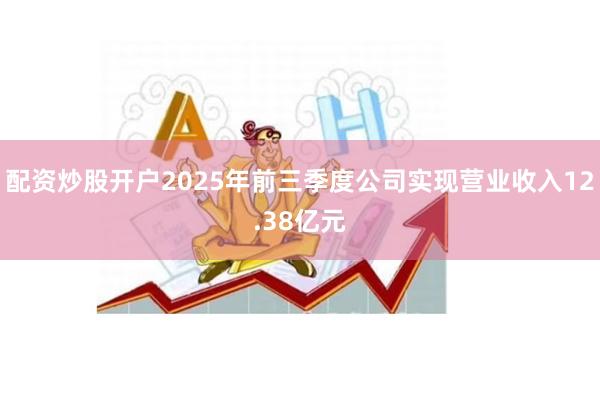 配资炒股开户2025年前三季度公司实现营业收入12.38亿元